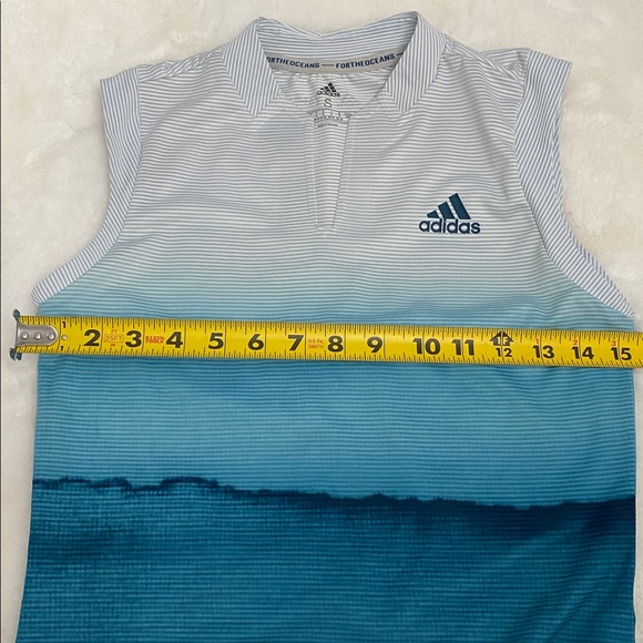 Adidas Coverup/Dress Gradient Blue Sleeveless. Size S - Picture 5 of 12